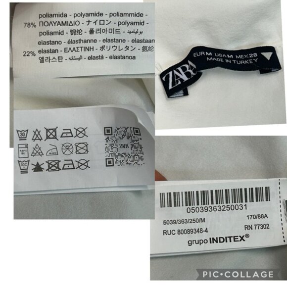 Zara white draped ruched one shoulder asymmetrical bodycon midi dress high slit - Picture 10 of 11